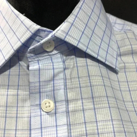 Black Brown 1826 Wrinkle Free, dressy button-down, chest pocket, size 15.5 34/35 - Picture 2 of 11